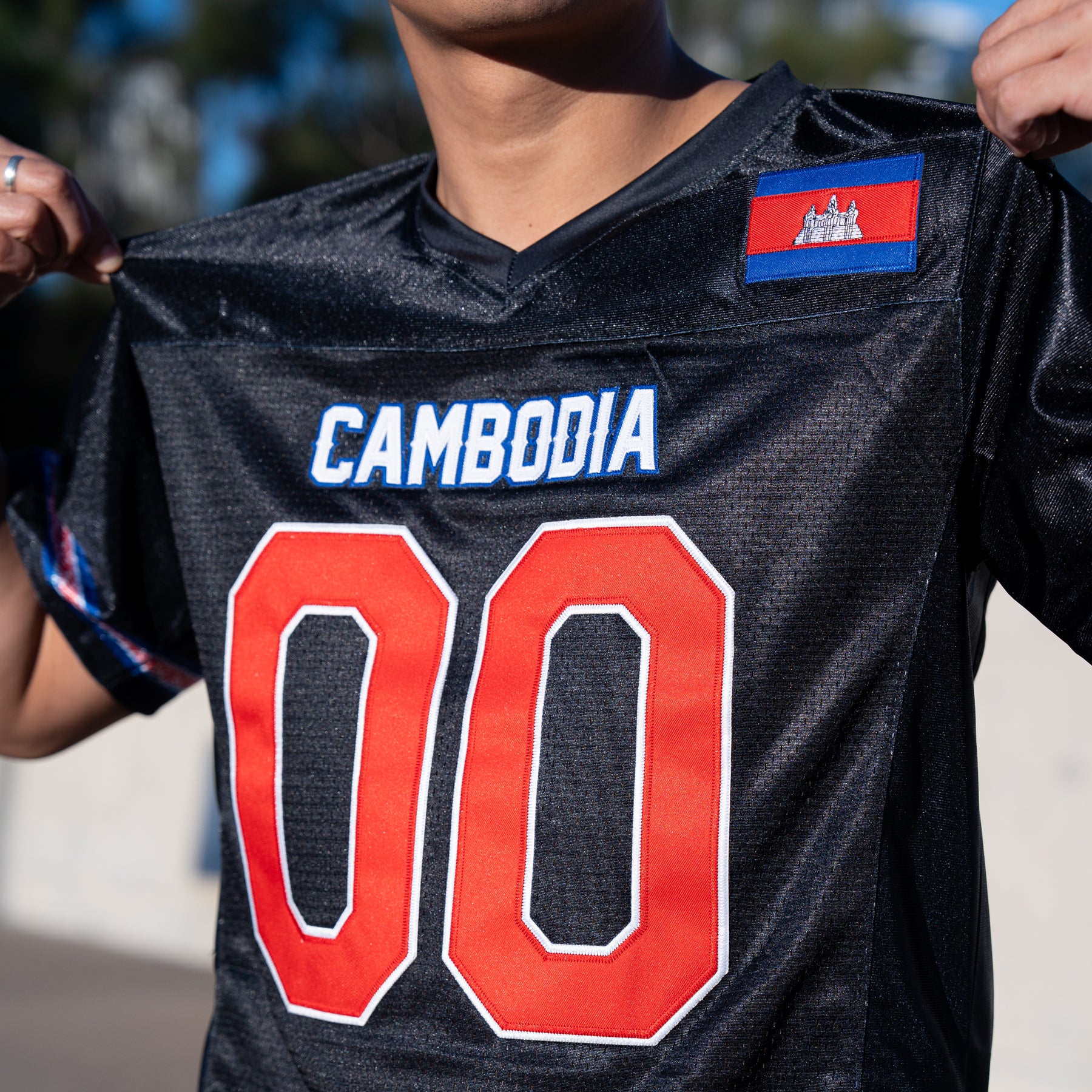 Cambodia Heritage Custom Football Jersey Model