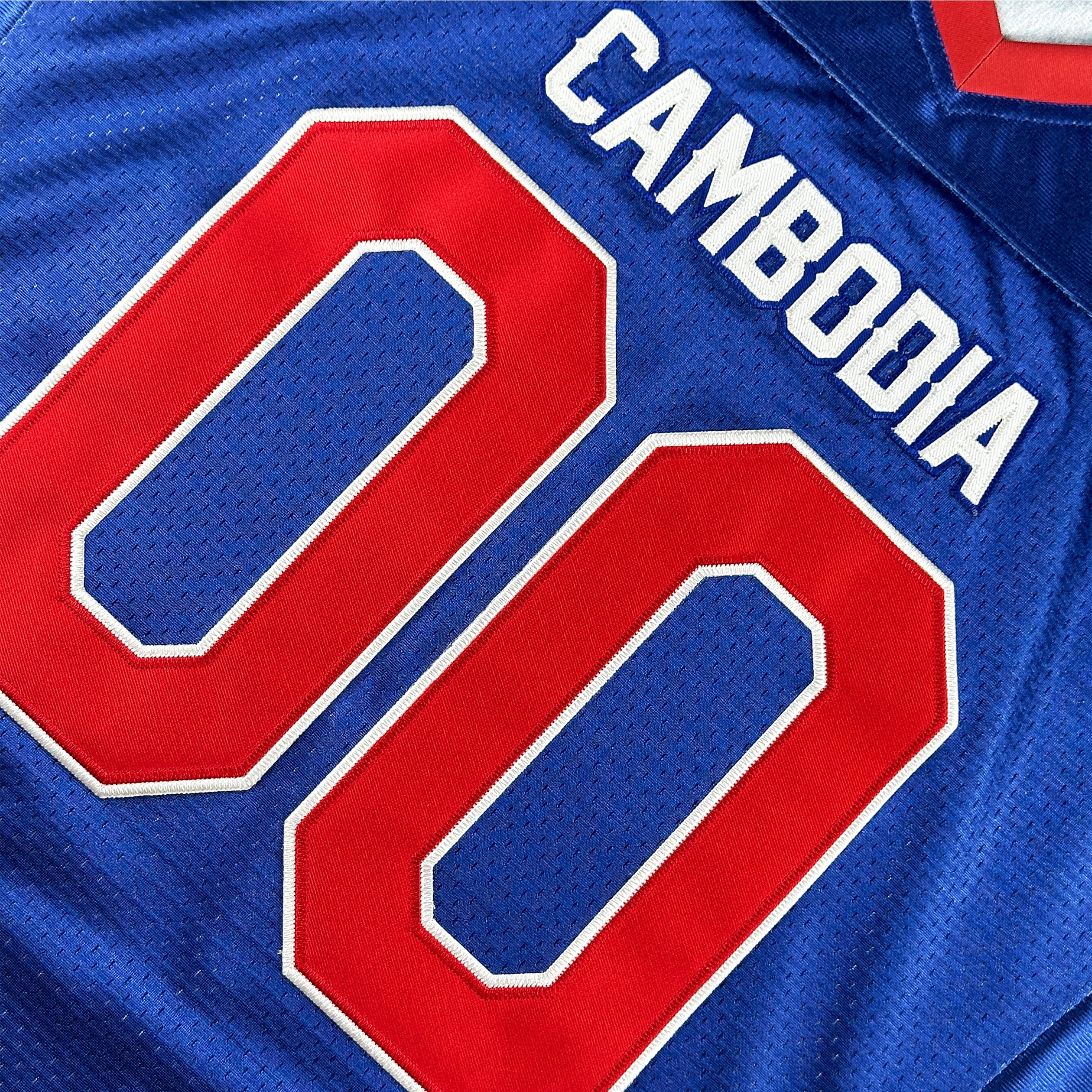 Cambodia Heritage Custom Football Jersey Blue Customize