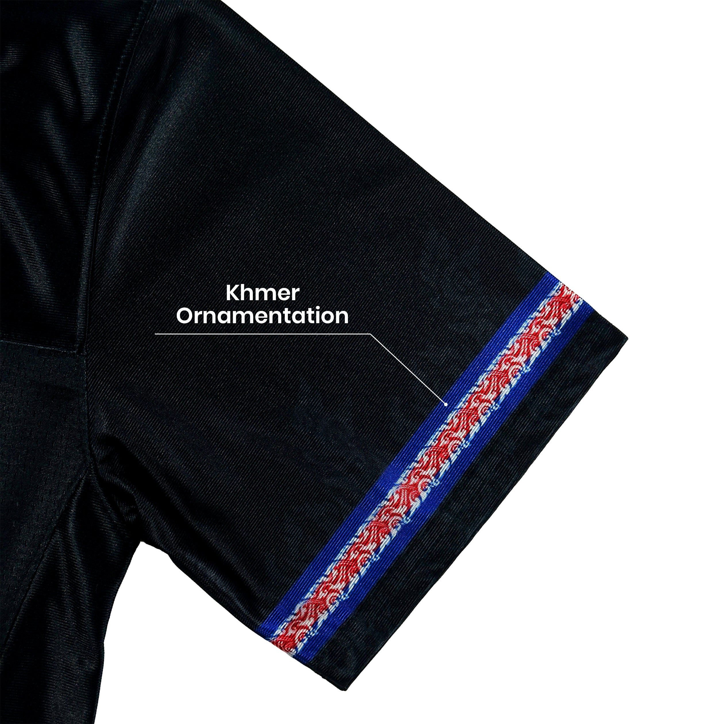 Cambodia Heritage Custom Football Jersey Closeups