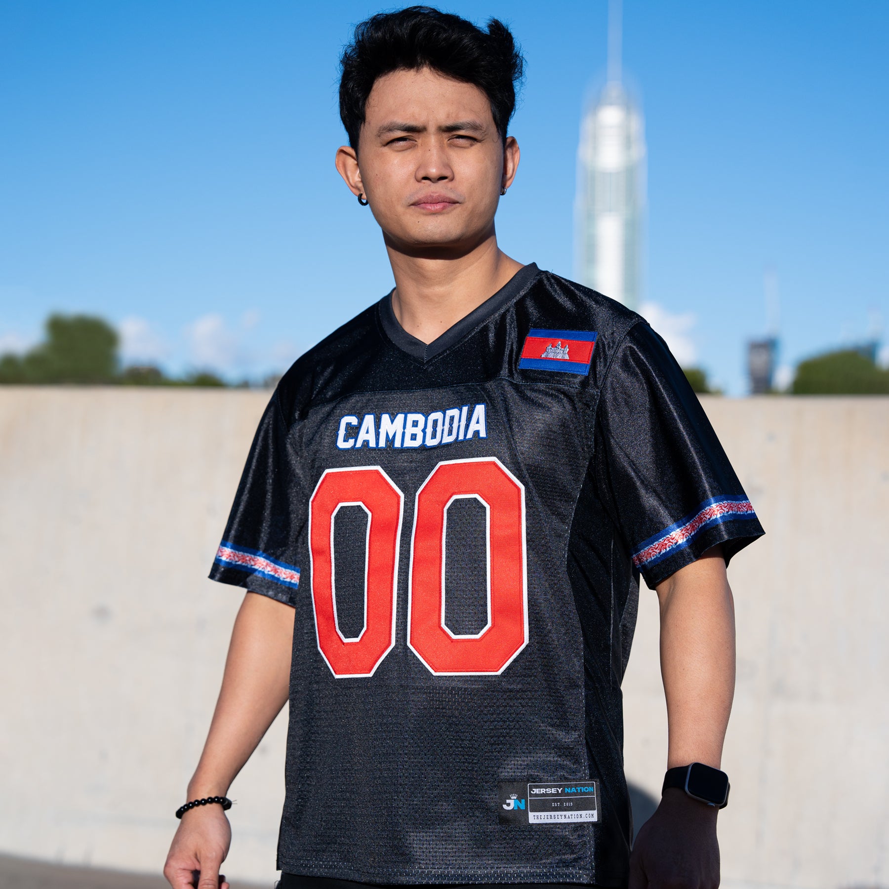 Cambodia Heritage Custom Football Jersey Model