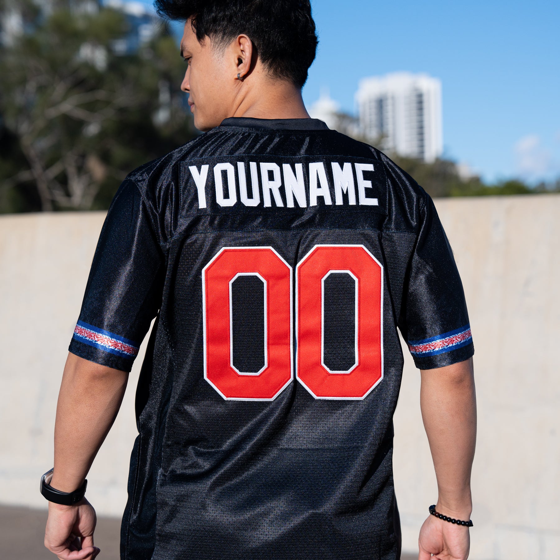 Cambodia Heritage Custom Football Jersey Model Customized
