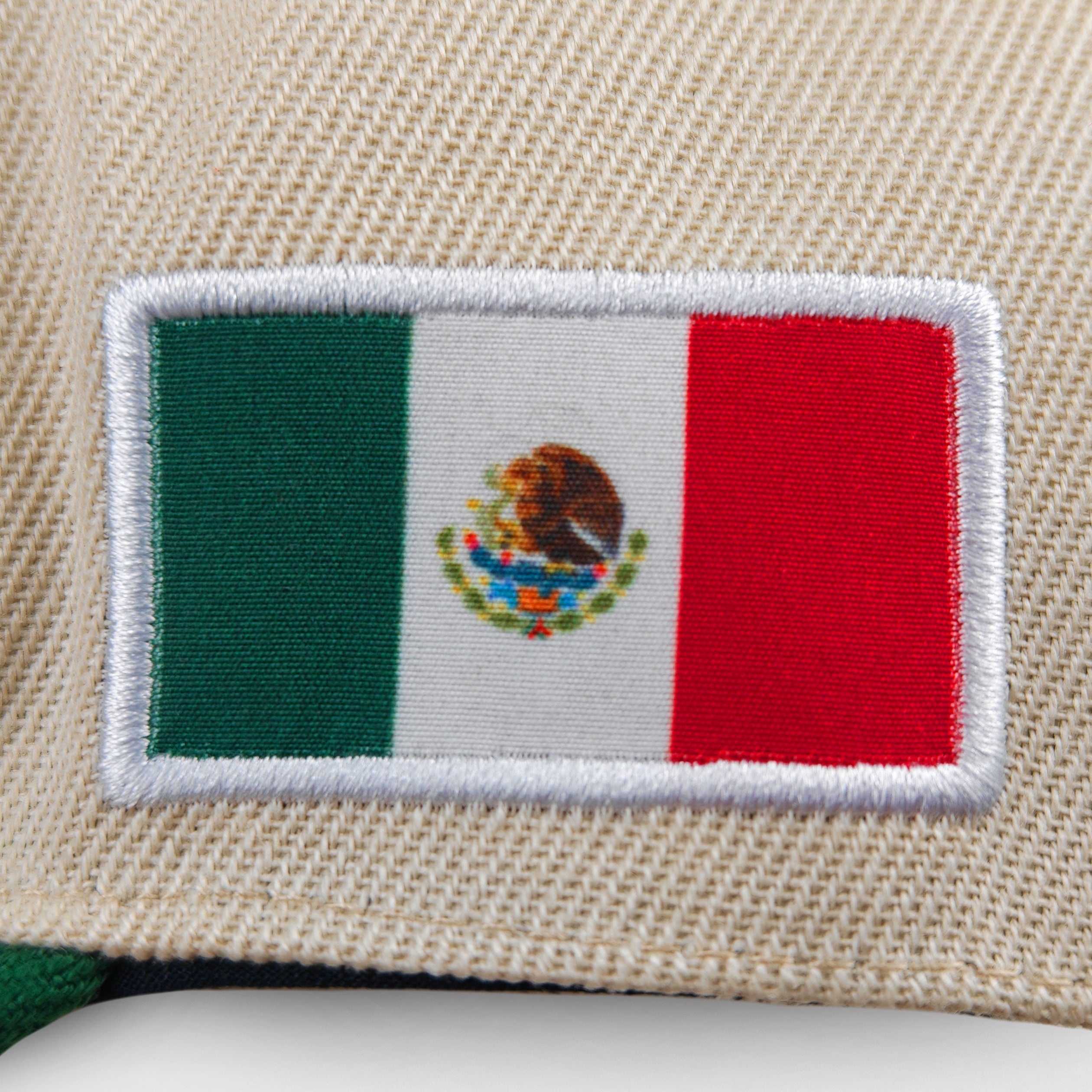 Mexico Beige green Heritage Snapback Cap Embroidered