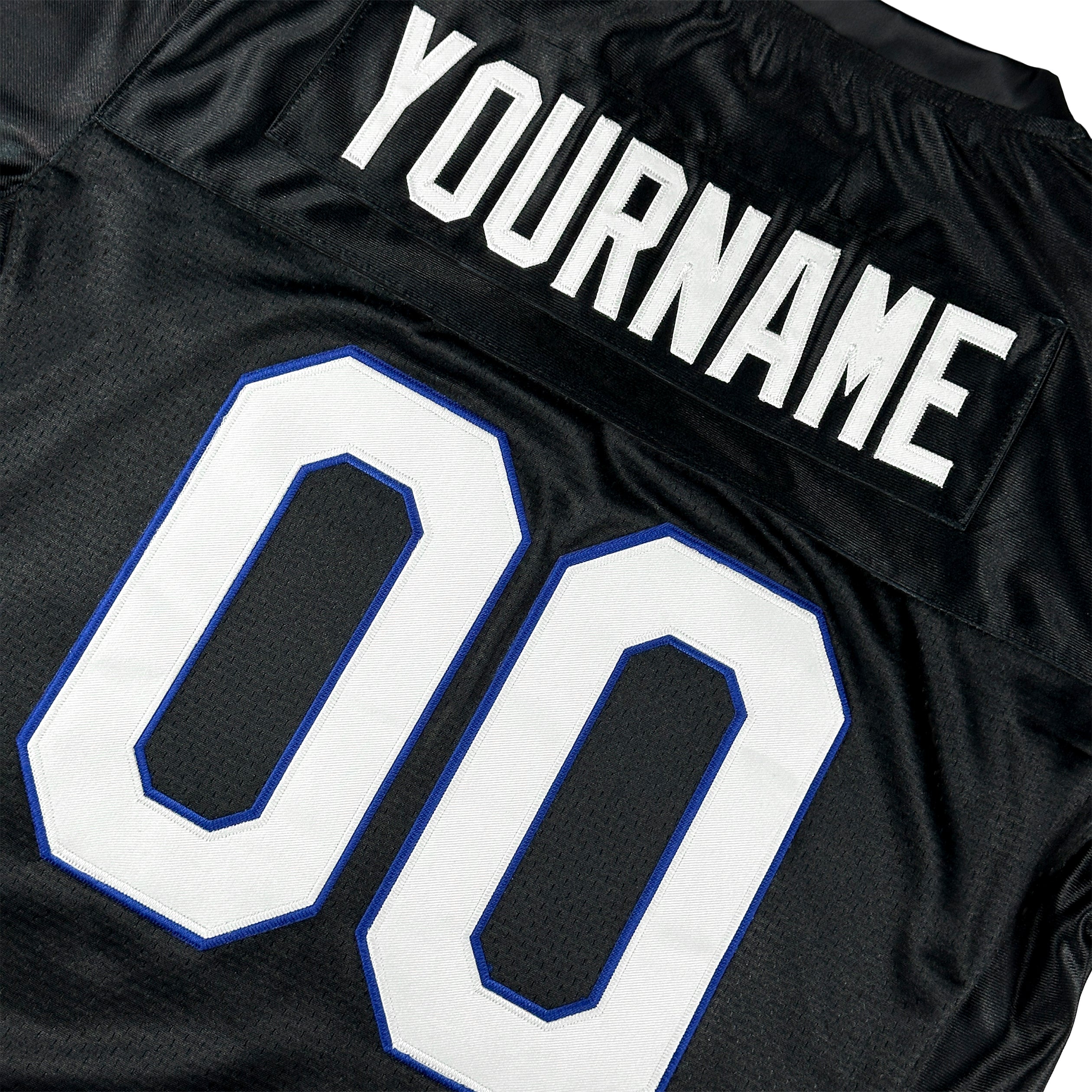 Philippines Heritage Black Custom American Football Jersey Closeups Customized