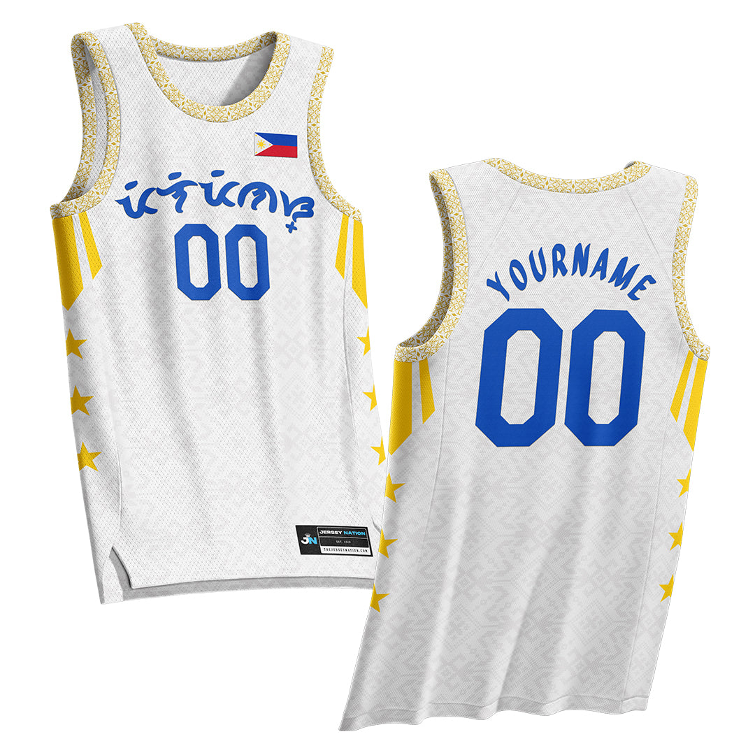 Philippines Heritage Custom Basketball White Jersey