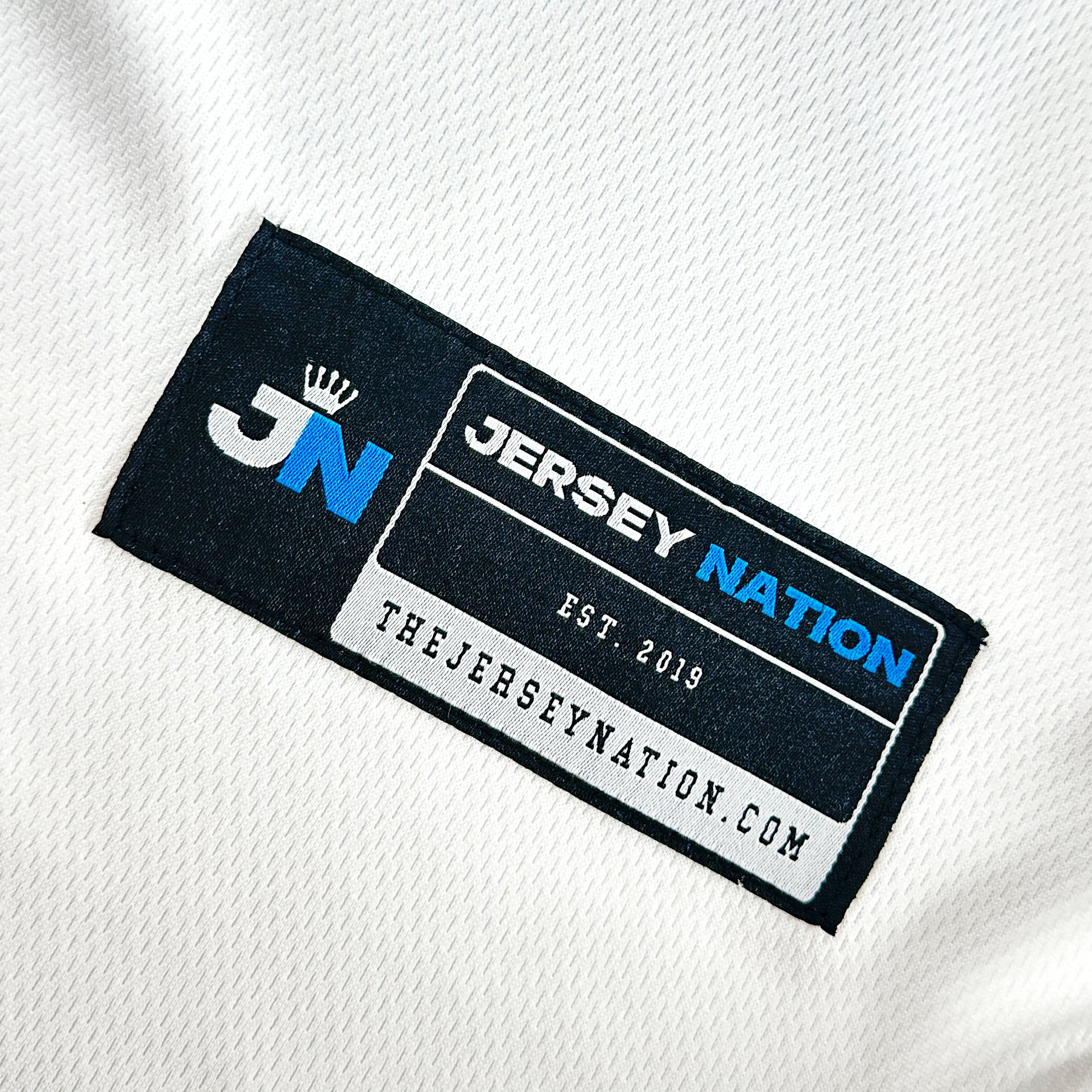 Philippines Heritage Custom White Baseball Jersey Stitched Closeup