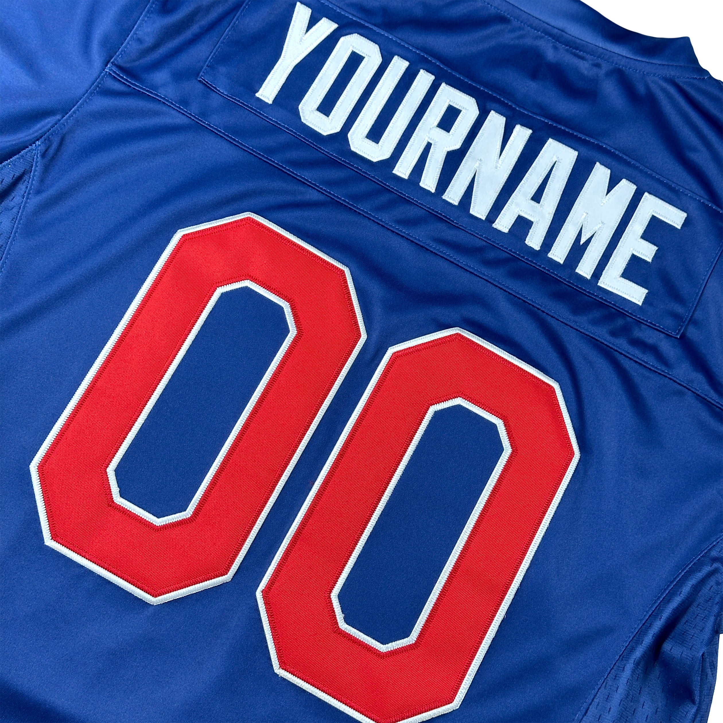 Puerto Rico Borinquen Heritage Navy Blue Custom American Football Jersey Embroidered Back Customized Your Name and Number