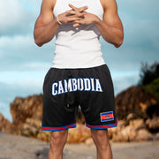 Cambodia Black Basketball Shorts