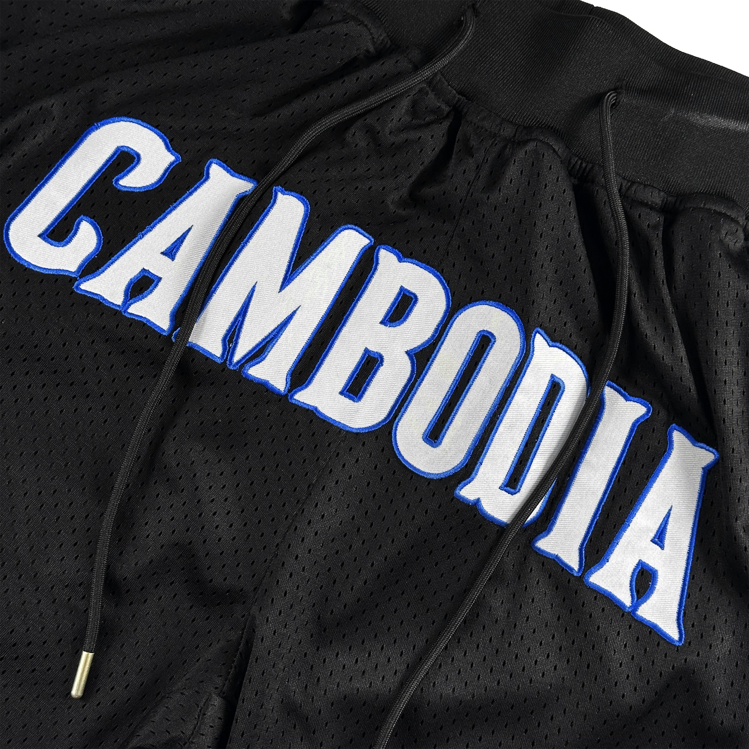 Cambodia Black Basketball Shorts