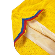 Colombia Heritage Yellow Basketball Shorts Embroidered Closeups