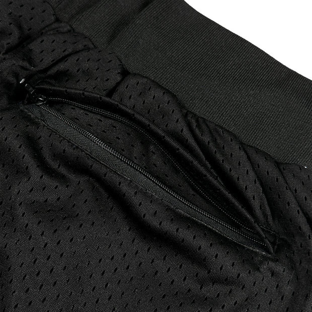 Cuba Heritage Basketball Shorts Black Closeups Back