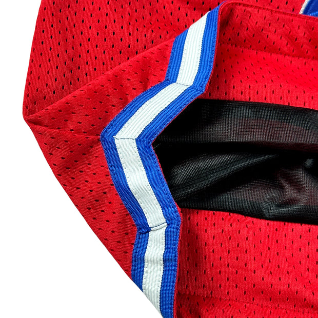 Cuba Heritage Basketball Shorts Red Closeups Stitched