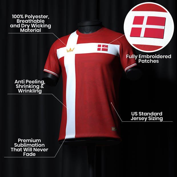 Denmark Heritage Custom Football Jersey