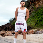 Dominican Republic White Basketball Shorts