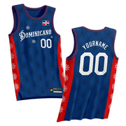 Dominican Republic Christmas Custom Basketball Jersey