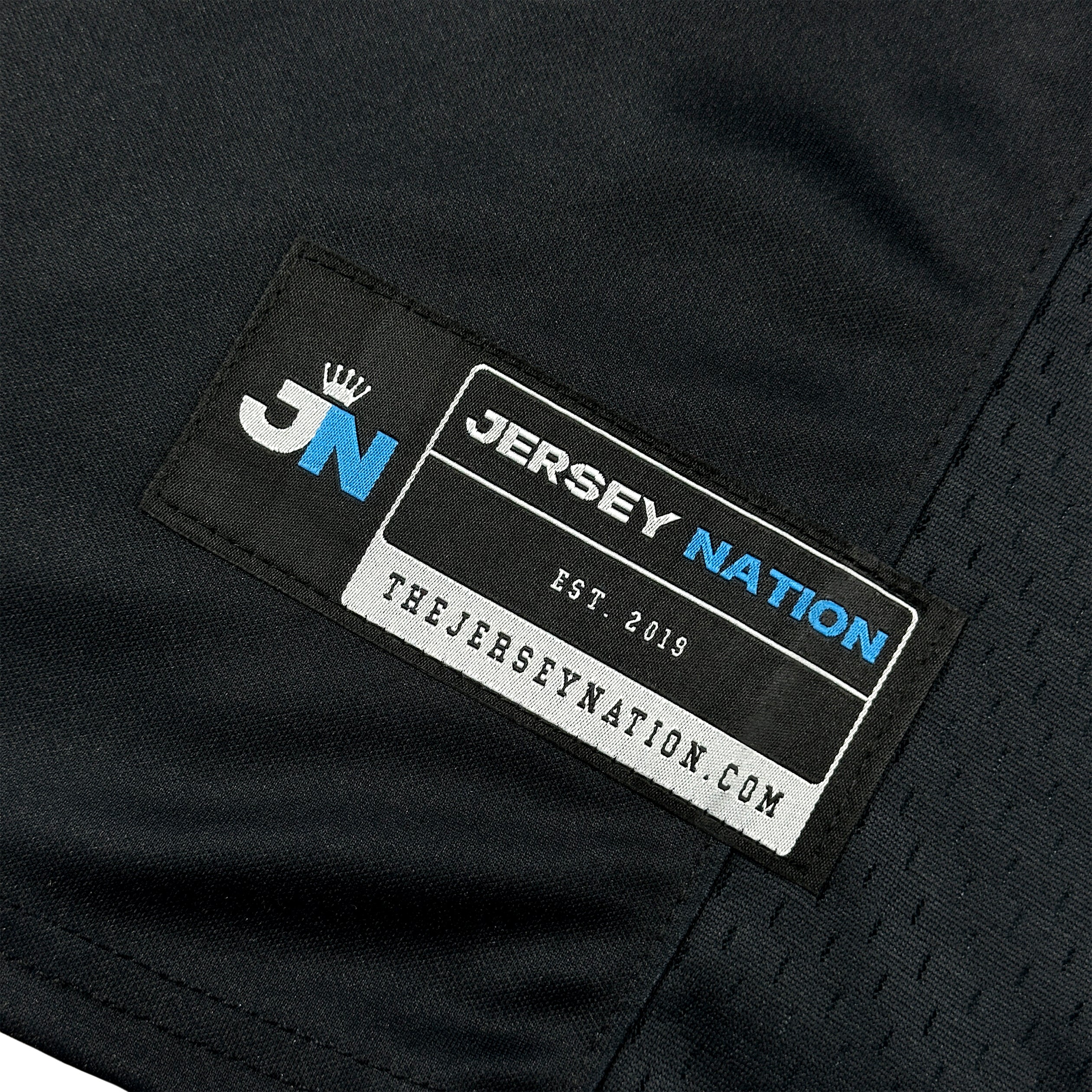 Dominican Republic Heritage Black Custom American Football Jersey Embroidered Closeups