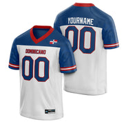 Dominican Republic Heritage Custom Football Jersey White