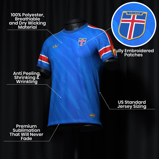 Iceland Custom Football Jersey