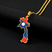 Laos Heritage Necklace gold closeup