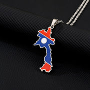 Laos Heritage Necklace silver closeup