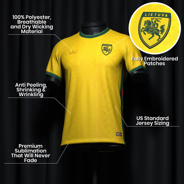 Lithuania Custom Football Jersey