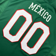 Mexico Heritage Green Custom American Football Jersey Embroidered Closeup Front