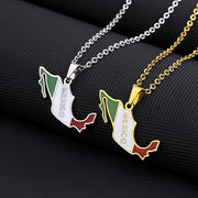 Mexico Heritage Necklace gold and silver