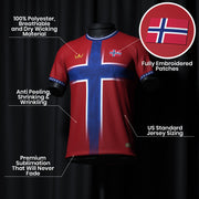 Norway Heritage Custom Football Jersey