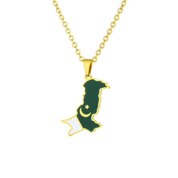Pakistan Heritage Necklace Gold Country