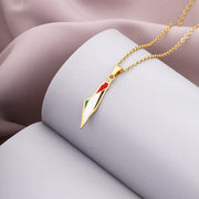 Palestine Heritage Necklace Gold