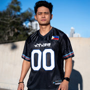 Philippines Heritage Custom Black American Football Jersey 