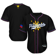 Philippines 'Three Stars & a Sun' Baseball Jersey Black