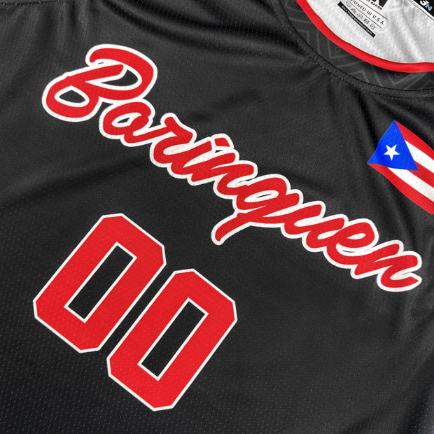Puerto Rico Black Custom Basketball Jersey