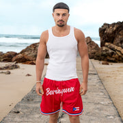 Puerto Rico 'Borinquen' Red Basketball Shorts