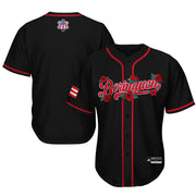 Puerto Rico Borinquen 'Flor de Maga' Black Baseball Jersey