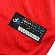Puerto Rico Borinquen 'Flor de Maga' Red Baseball Jersey Closeups