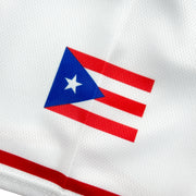 Puerto Rico Borinquen 'Flor de Maga' White Baseball Jersey Flag