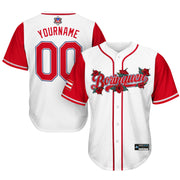 Puerto Rico 'Flor de Maga' Baseball Jersey Black Customized White Customized