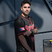 Puerto Rico 'Flor de Maga' Borinquen Custom Baseball Jersey Sleeves