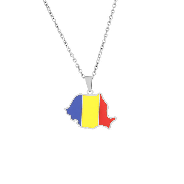 Romania Heritage Necklace Silver