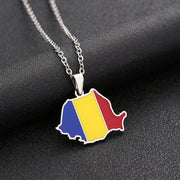 Romania Heritage Necklace Silver closeup