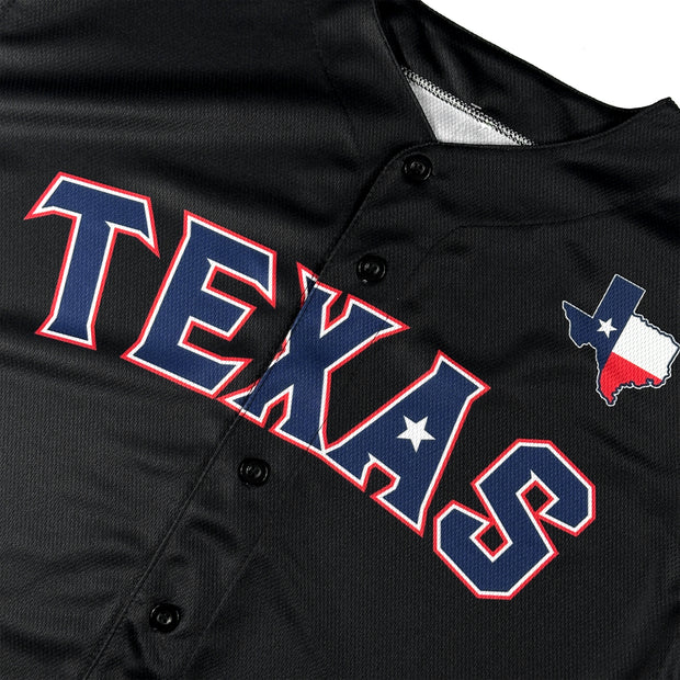Texas Lone Star Heritage Black Custom Baseball Jersey 