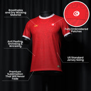 Tunisia Heritage Custom Football Jersey Closeup Details