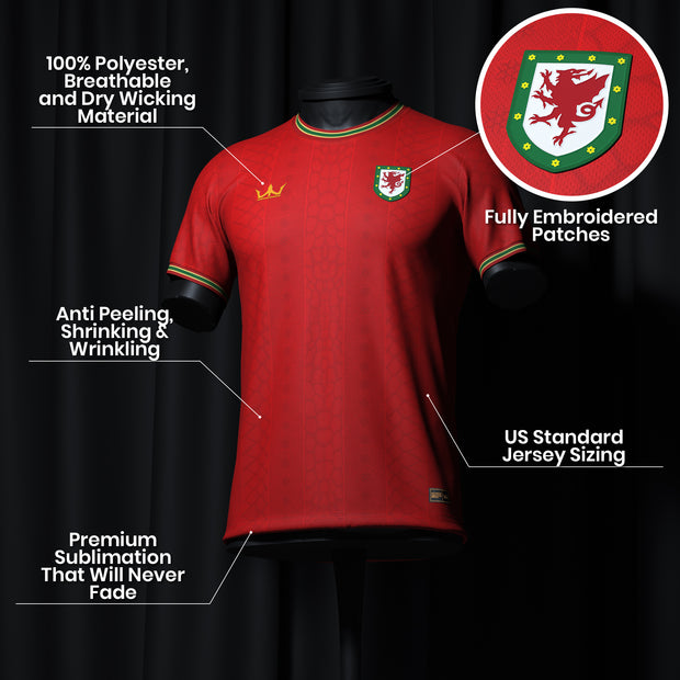 Wales Custom Football Jersey