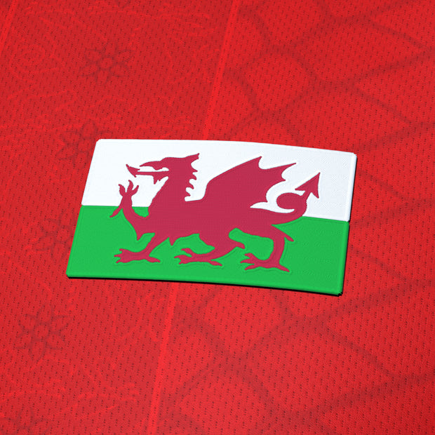 Wales Heritage Custom Football Jersey Closeup