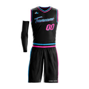 Vice City Black Custom Basketball Bulk Team Jersey and Shorts Set
